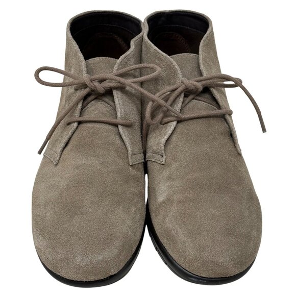 Aerosoles Landlock Taupe Suede Memory Foam 8M Suede Leather Womens Ankle Boot 8M - Picture 3 of 11